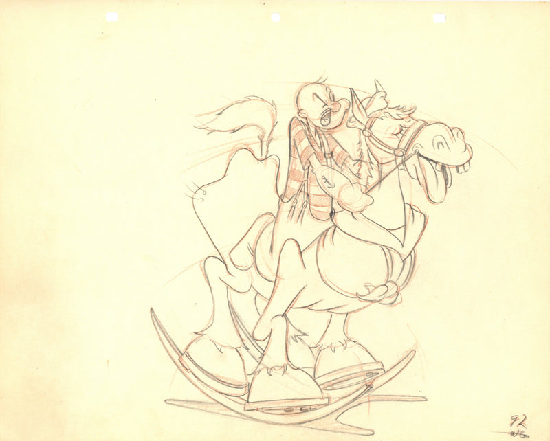 Popeye Original Production Drawing