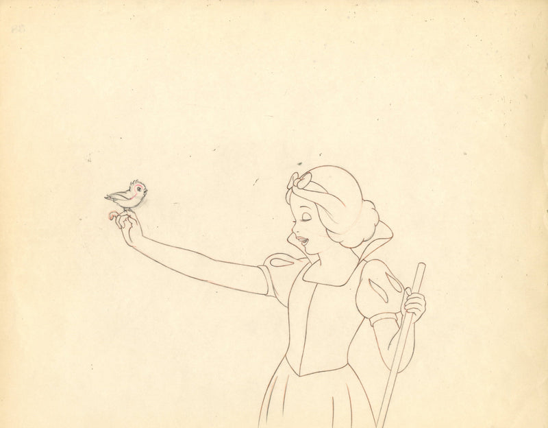 Snow White Original Production Drawing: Snow White