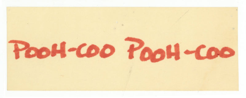 Winnie the Pooh and the Honey Tree Storyboard with Matching Dialogue Tag: Pooh Cuckoo Clock