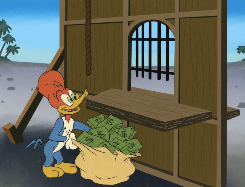Bunco Busters Original Production Cel: Woody Woodpecker