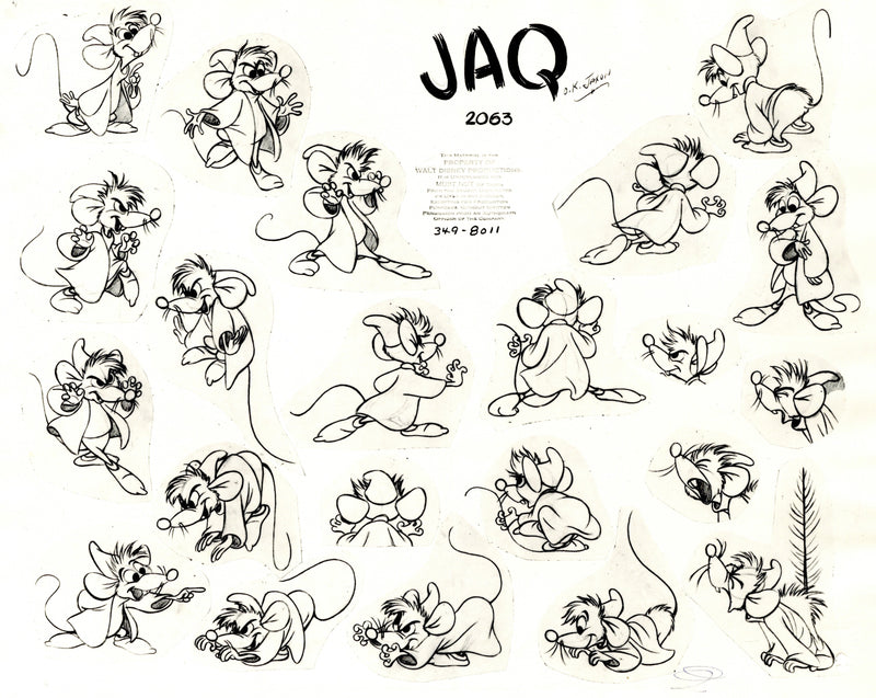 Cinderella Original Stat Model Sheet: Jaq