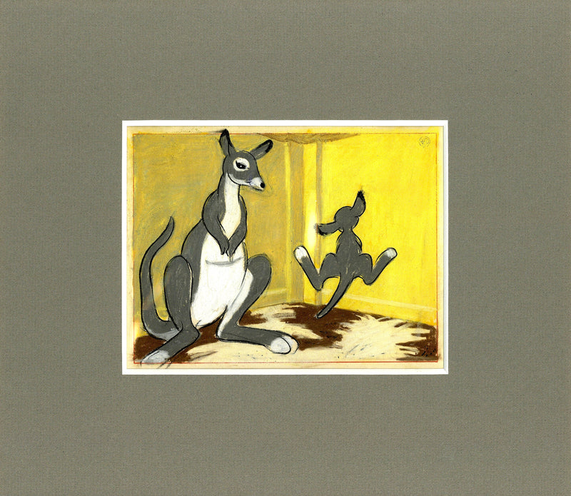 Dumbo Original Production Story Sketch: Mother Kangaroo and Child