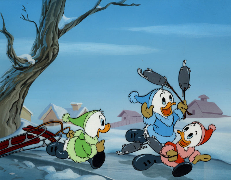 DuckTales Original Production Cel on Original Background