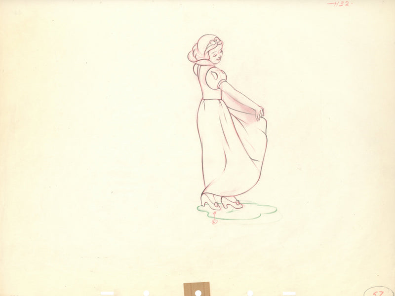 Snow White Original Production Drawing