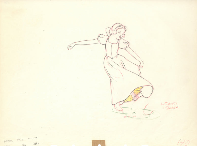 Snow White Original Production Drawing