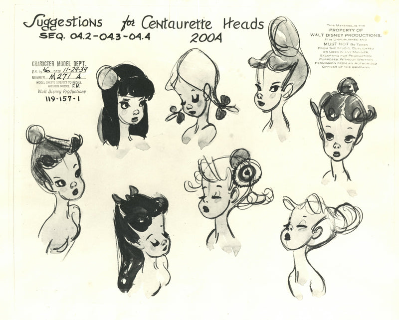 Fantasia Model Sheet: Centaurettes