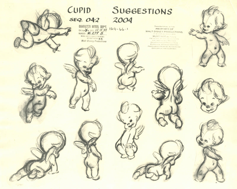 Fantasia Model Sheet: Cupids