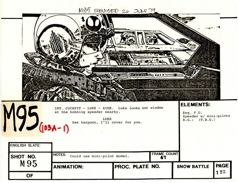 Star Wars: Episode V - The Empire Strikes Back: Mini VFX Storyboard