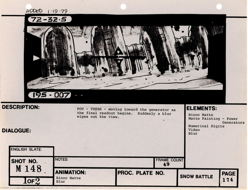 Star Wars: Episode V - The Empire Strikes Back: VFX Storyboard