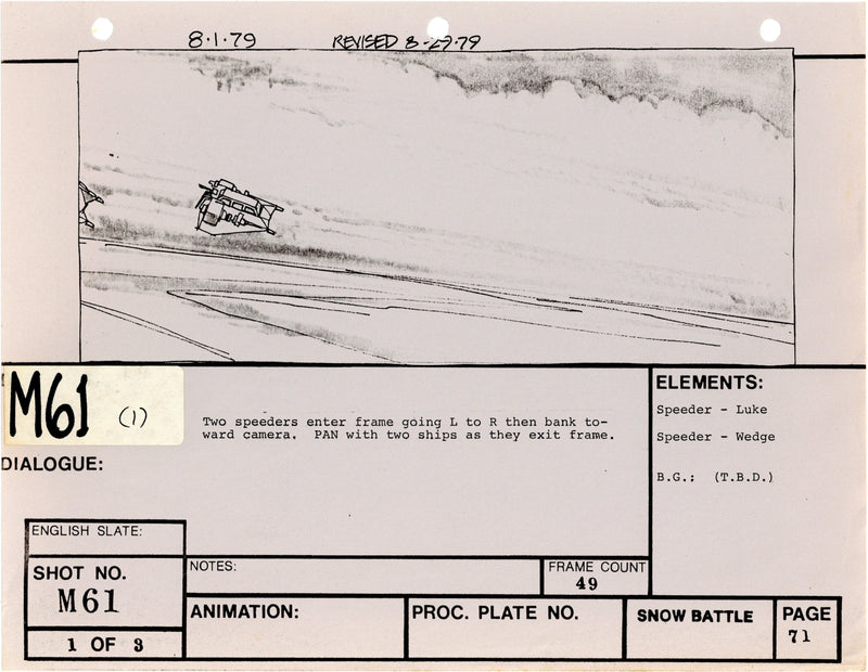 Star Wars: Episode V - The Empire Strikes Back: VFX Storyboard