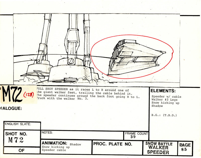 Star Wars: Episode V - The Empire Strikes Back: VFX Storyboard