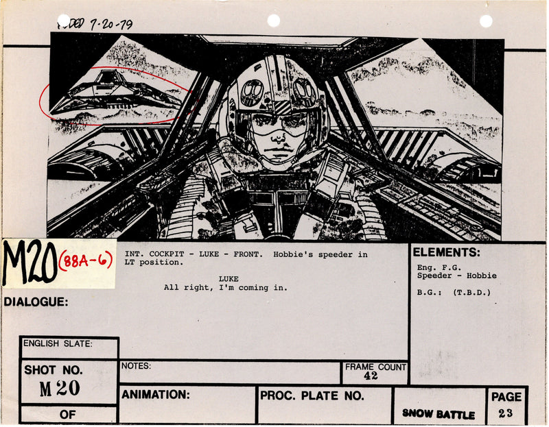 Star Wars: Episode V - The Empire Strikes Back: VFX Storyboard