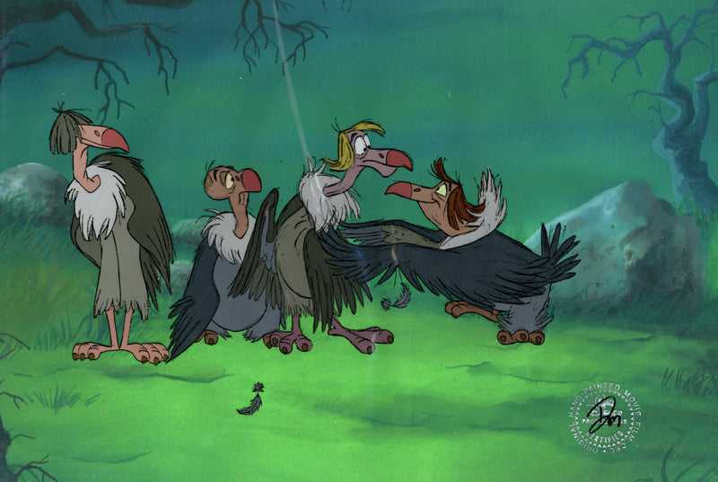 The Jungle Book Original Production Cel: Buzzy, Flaps, Dizzy, and Ziggy