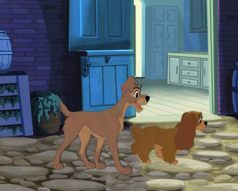 Lady and the Tramp Original Production Cel: Lady and Tramp