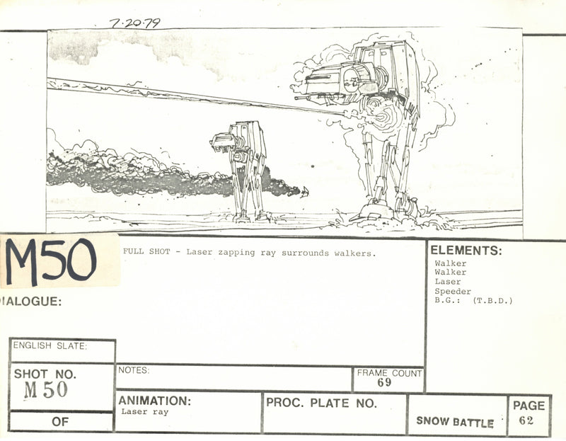 Star Wars: Episode V - The Empire Strikes Back: VFX Storyboard