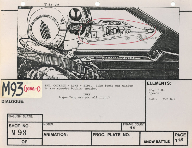 Star Wars: Episode V - The Empire Strikes Back: VFX Storyboard