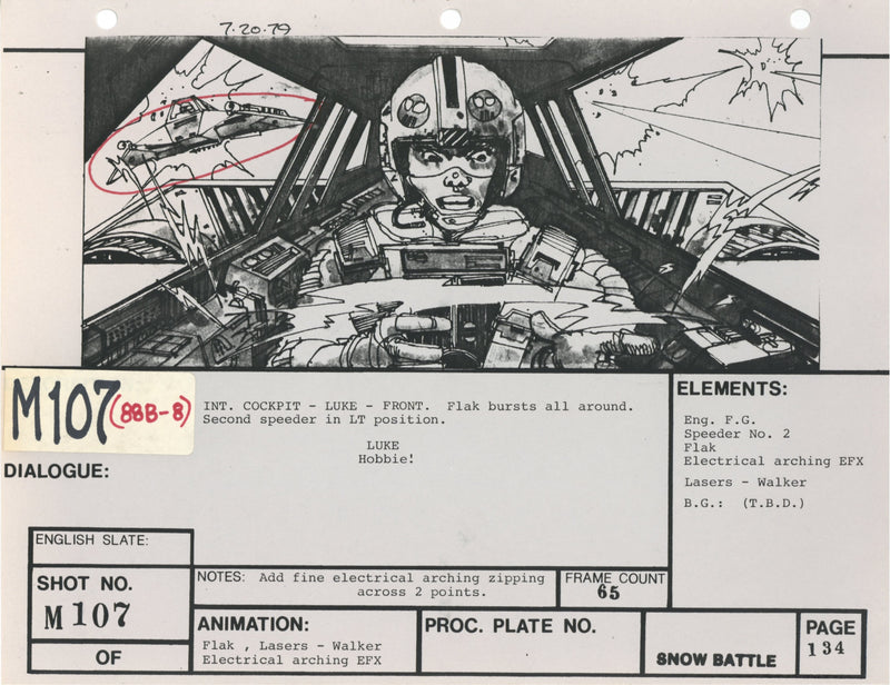 Star Wars: Episode V - The Empire Strikes Back: VFX Storyboard