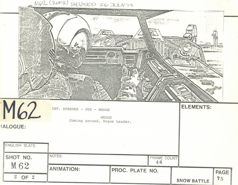 Star Wars: Episode V - The Empire Strikes Back: VFX Storyboard