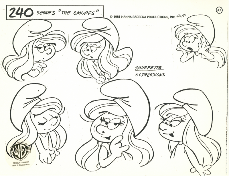 The Smurfs Original Stat Model Sheet