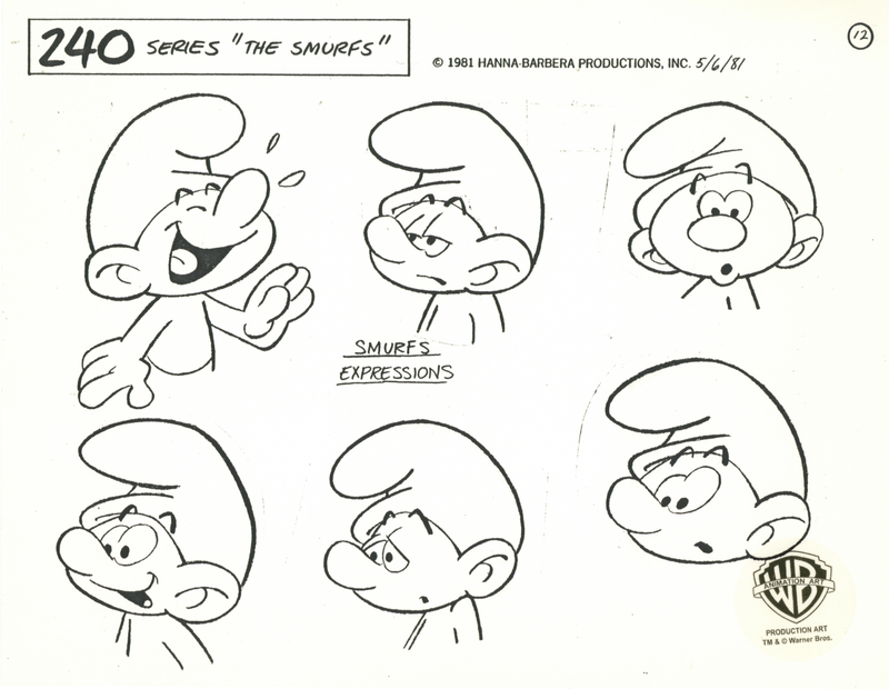 The Smurfs Original Stat Model Sheet