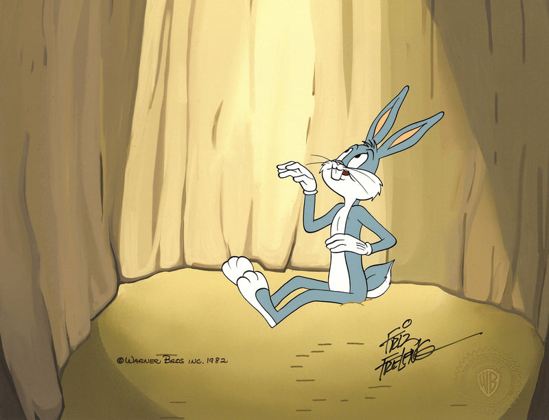 1001 Rabbit Tales Original Production Cel Signed by Friz Freleng: Bugs Bunny