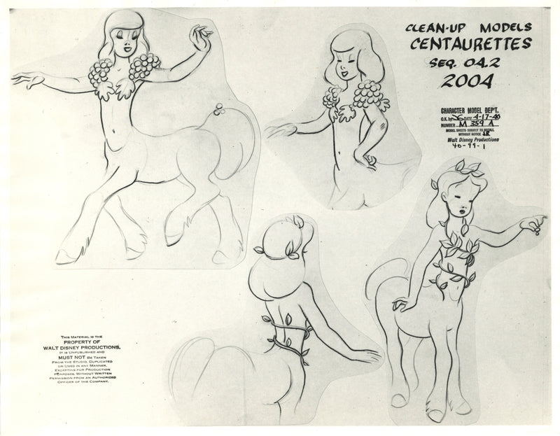 Fantasia Original Stat Model Sheet: Centaurettes