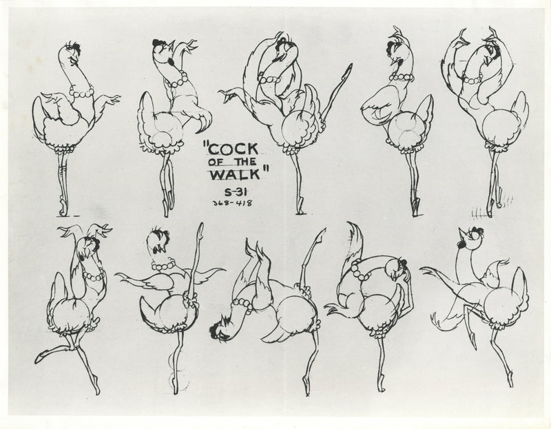 Cock O' The Walk Original Stat Model Sheet: Hen