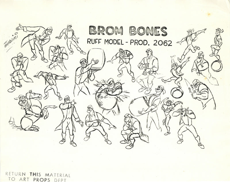 The Legend of Sleepy Hollow Stat Model Sheet: Brom Bones