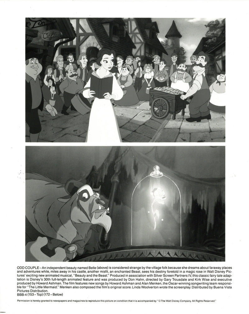 Disney Publicity Photo (1990s): Beauty and the Beast