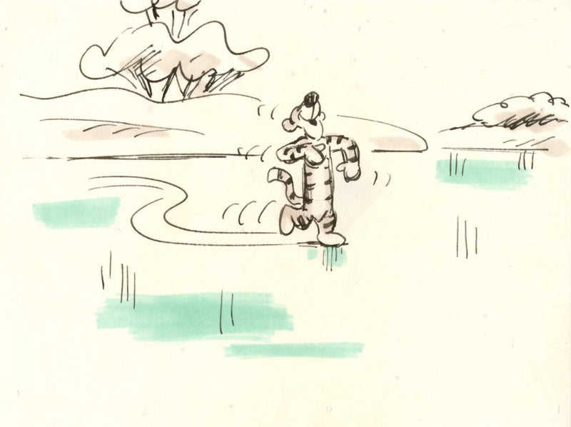 Winnie the Pooh and Tigger Too, Original Storyboard: Tigger