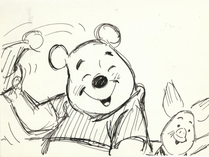 The Many Adventures of Winnie the Pooh Original Storyboard: Pooh, Piglet