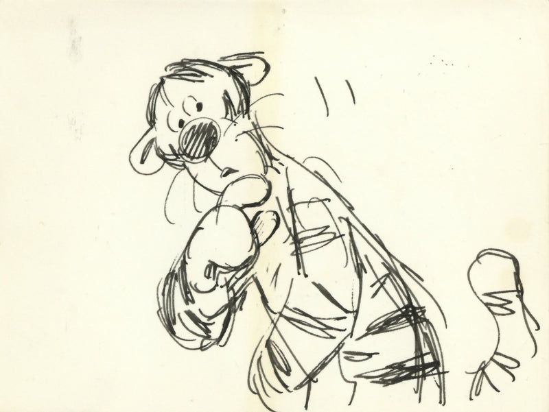 Winnie the Pooh and Tigger Too Original Storyboard: Tigger