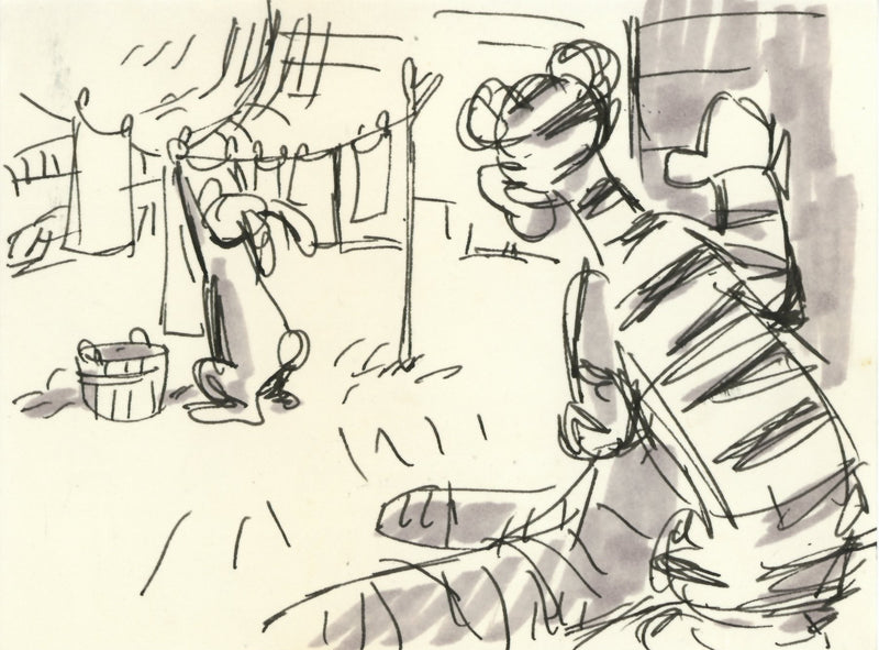 Winnie the Pooh and Tigger Too Original Storyboard: Tigger, Rabbit