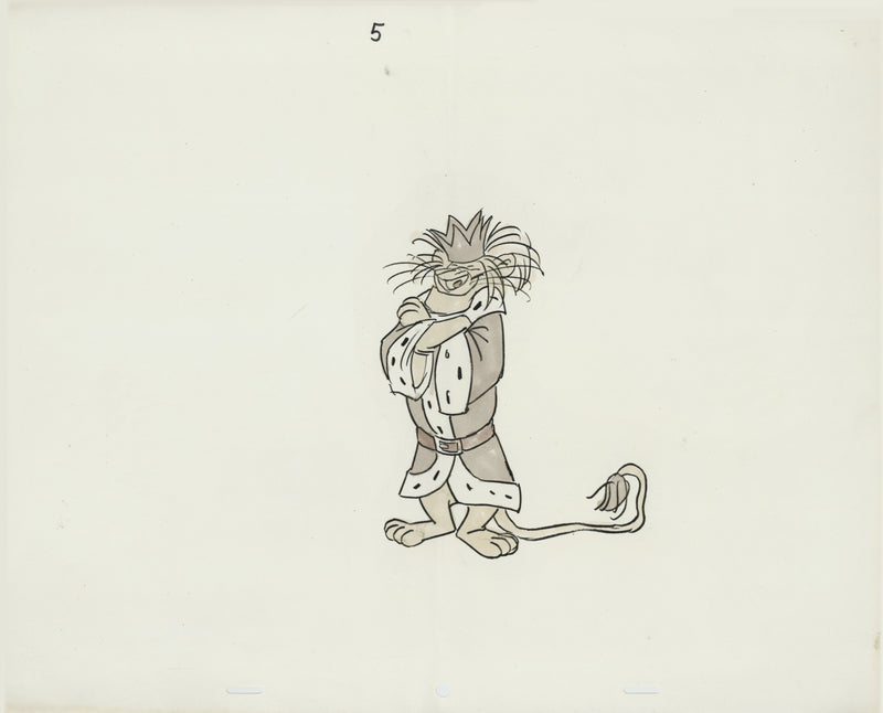 Hand-Colored Photostat Size Comparison Model Sheet: King Leonidas
