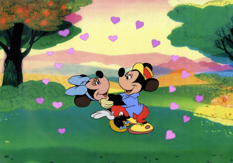 Wonderful World of Color Original Production Cel: Mickey and Minnie Mouse