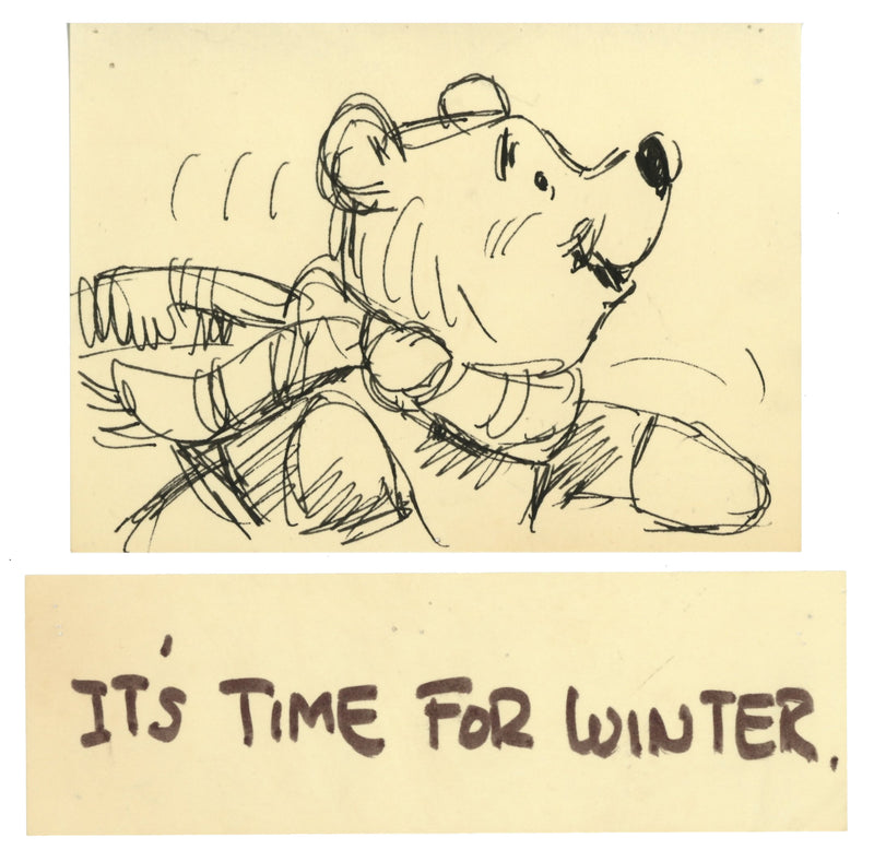 Winnie the Pooh and Tigger Too Original Storyboard with Dialogue Tag: Pooh