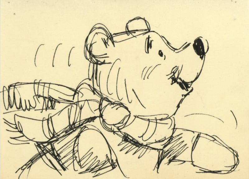 Winnie the Pooh and Tigger Too Original Storyboard with Dialogue Tag: Pooh