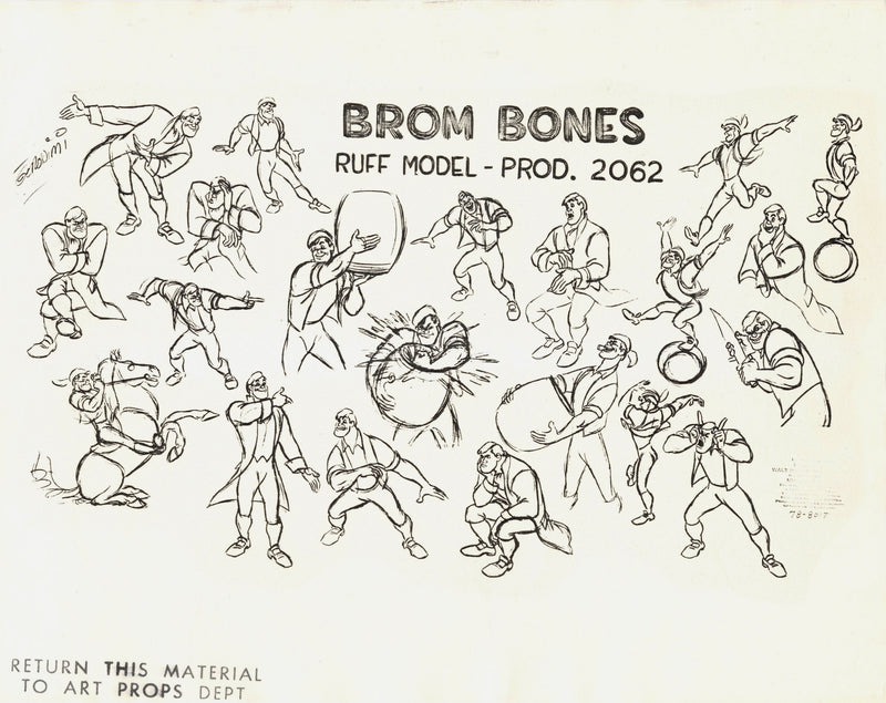 The Legend of Sleepy Hollow Stat Model Sheet: Brom Bones
