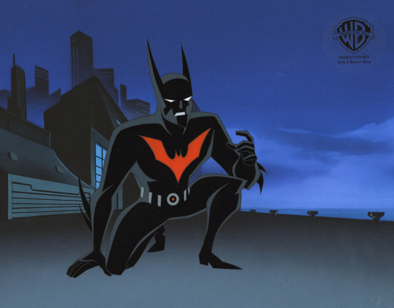 Batman Beyond Original Production Cel with Matching Drawing: Batman