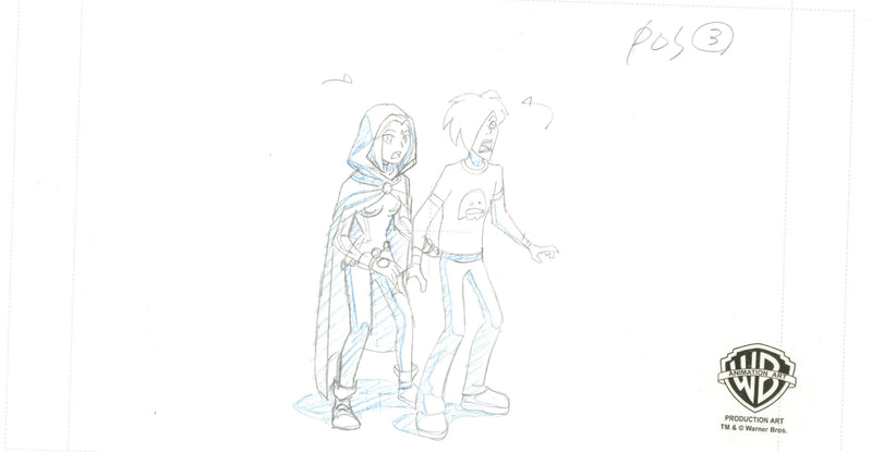 Teen Titans Original Production Drawing: Raven