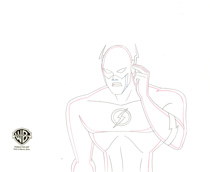 Justice League Unlimited Original Production Drawing: The Flash