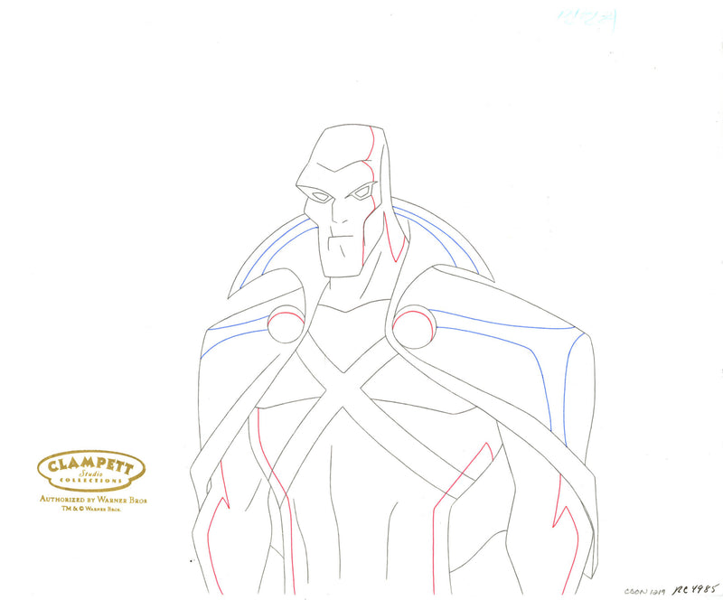 Justice League Original Production Drawing: Martian Manhunter