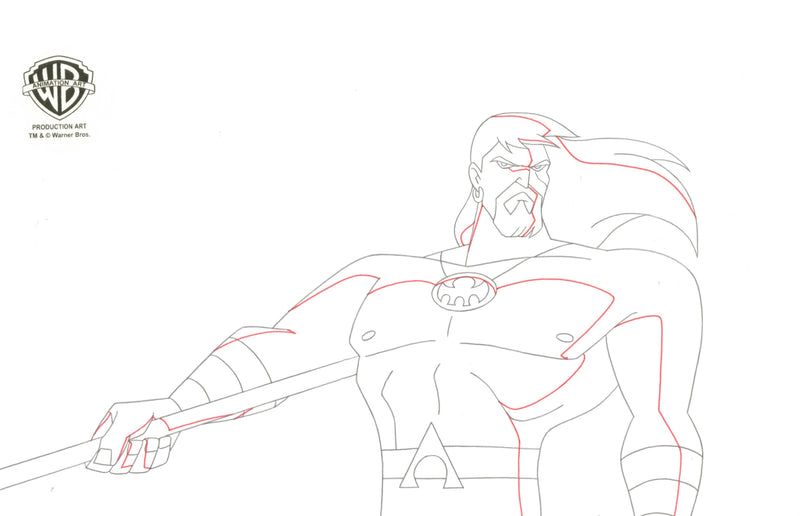 Justice League Original Production Drawing: Aquaman