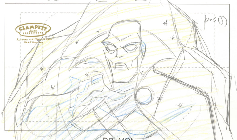 Justice League Original Production Drawing: Martian Manhunter