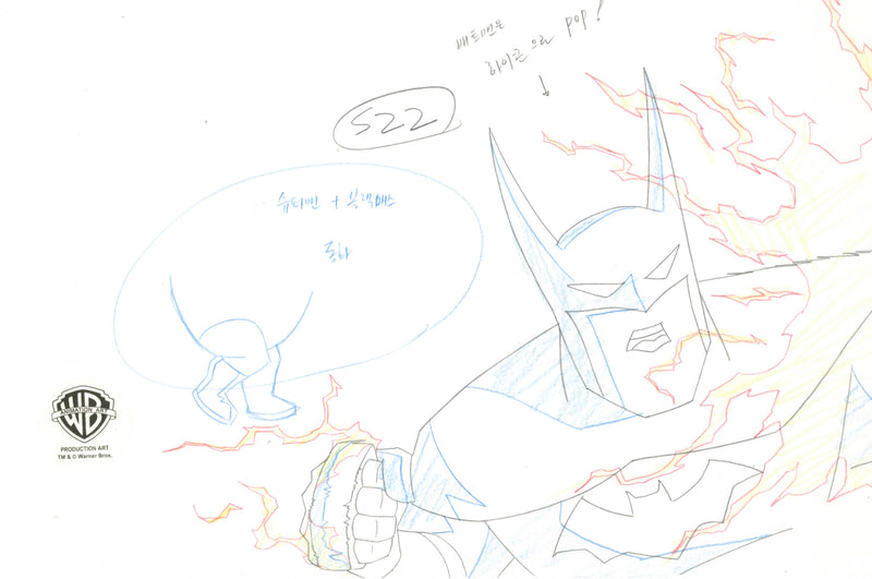 Copy of Justice League Unlimited Original Production Drawing: Batman