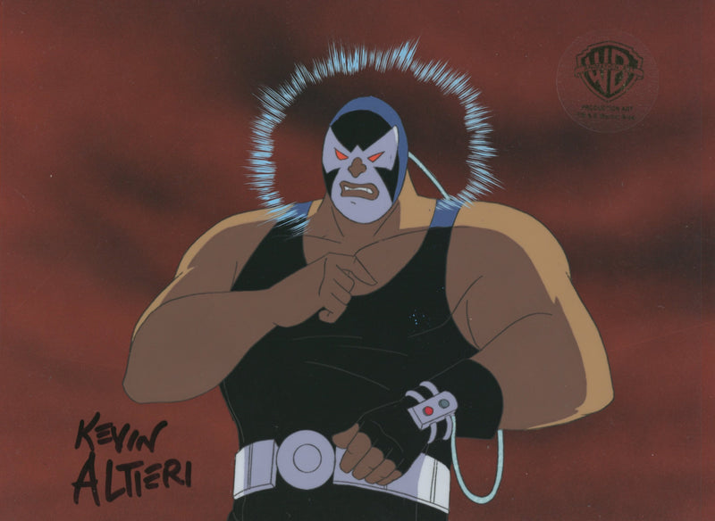 Batman The Animated Series Original Production Cel Signed By Kevin Altieri: Bane