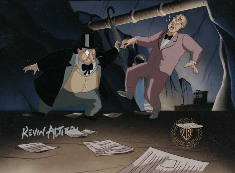 Batman The Animated Series Original Production Cel Signed By Kevin Altieri: Penguin, Arnold Rundle