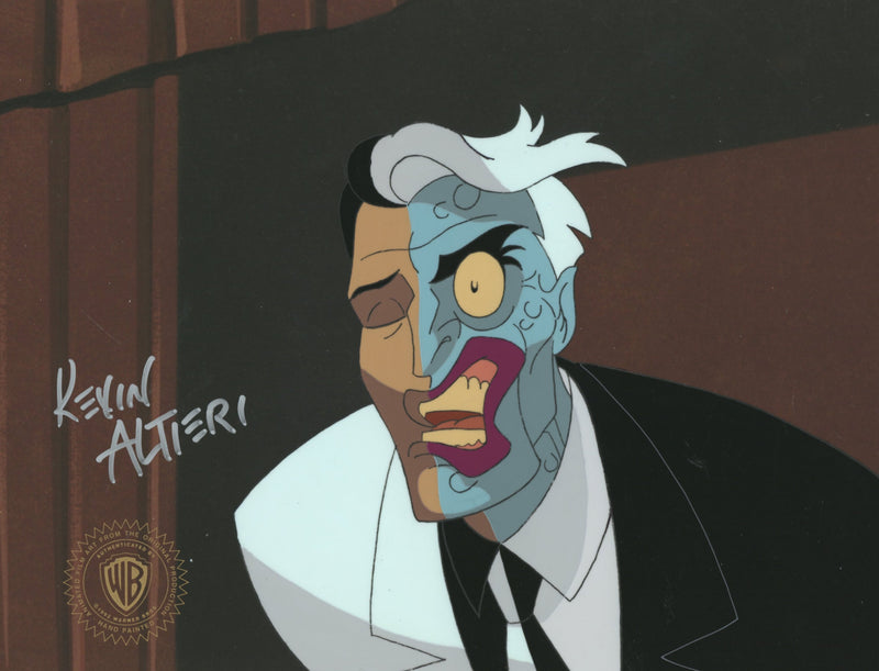 Batman The Animated Series Original Production Cel Signed By Kevin Altieri: Two-Face