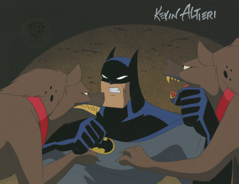 Batman The Animated Series Original Production Cel Signed By Kevin Altieri: Batman