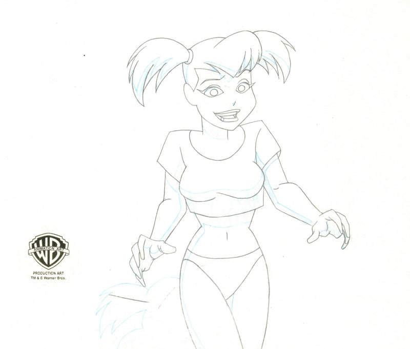 The New Batman Adventures Original Production Drawing: Harley Quinn